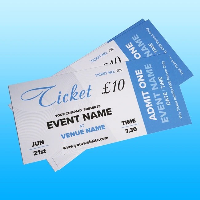 Tickets Printing Worcester
